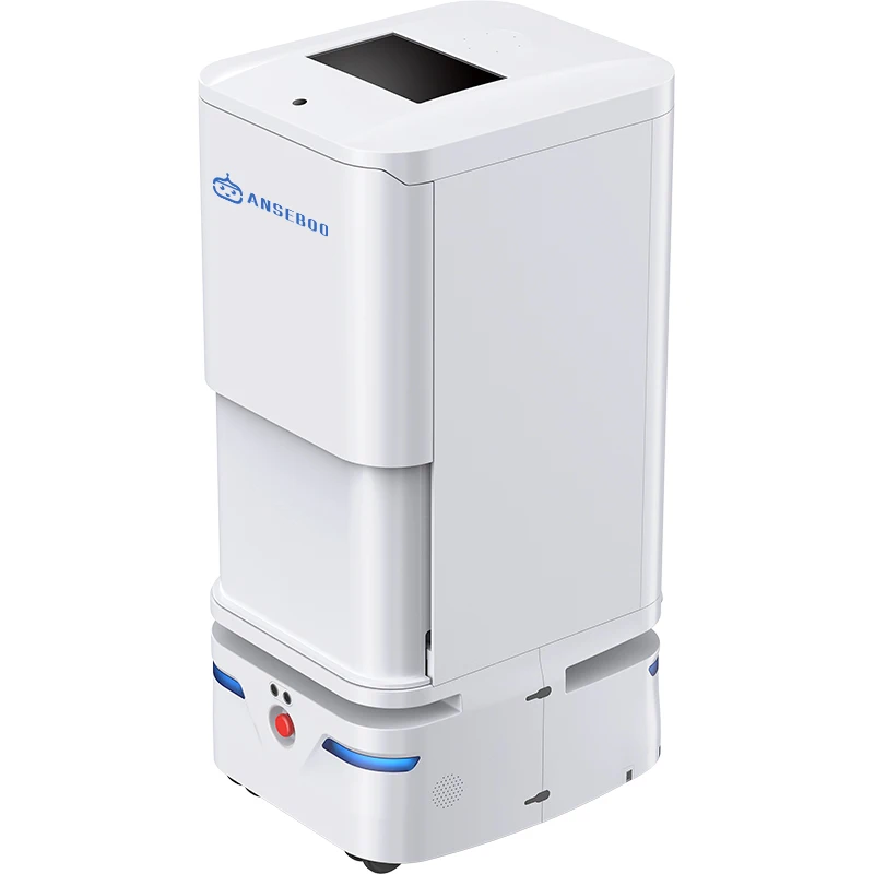 Hotel Roboter Deliver Robot Speed 1.5m/s With 70L Speace And Lock Door Robot Delivery Food For Hotel
