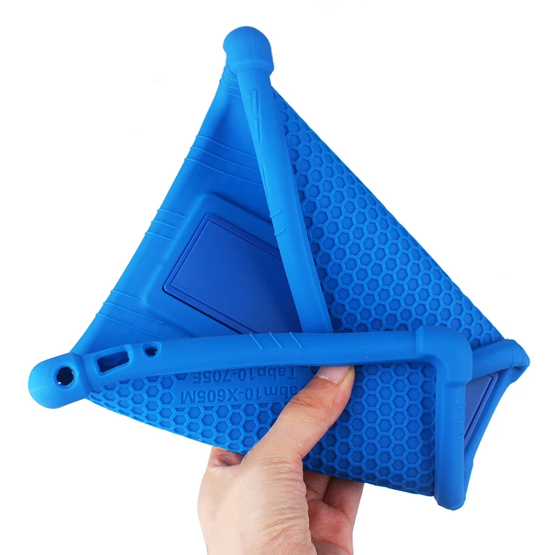 For lenovo TAB M10 X605 X505 Anti-Fal stand Shell M10 Bracket Shockproof Soft Cover P10 X705 Children Kids Silicone X505 Case