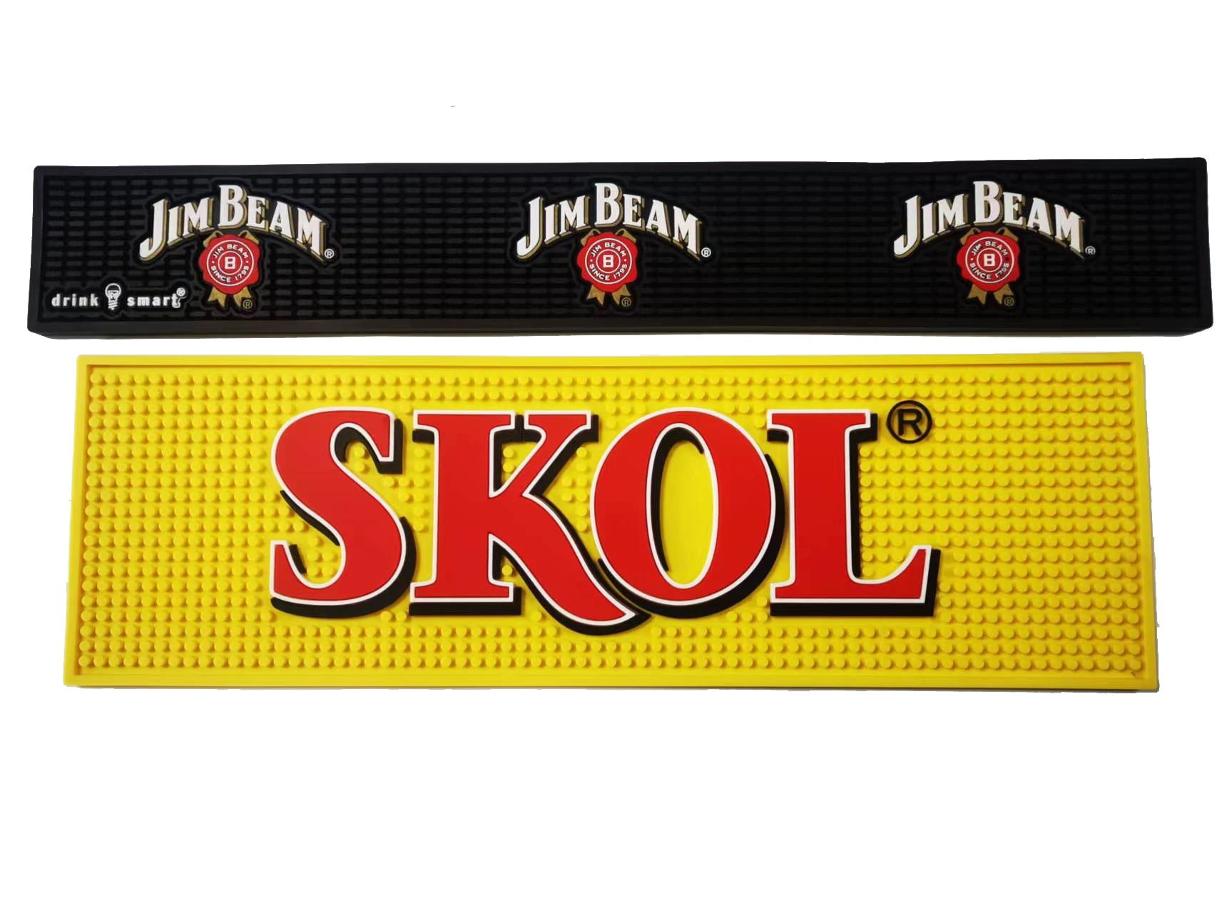 Мягкий гибкий коврик из ПВХ с тиснением логотипа нескользящий легко очищенный сливной