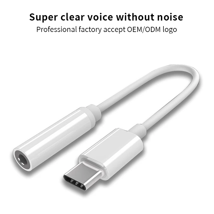 High Quality Type C to 3.5mm Headphone earphone Jack To Usb Audio Adapter Convertor Cables For Mobile Phone With Usb C Device