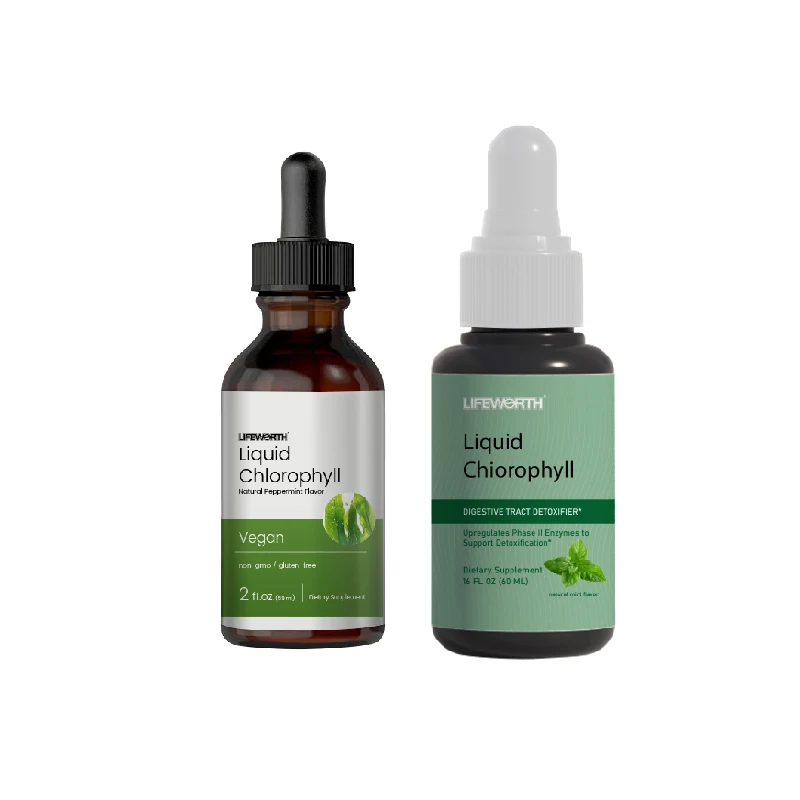 LIFEWORTH Nutritional Drink Dietary Supplement Liquid Organic Chlorophyll Drops