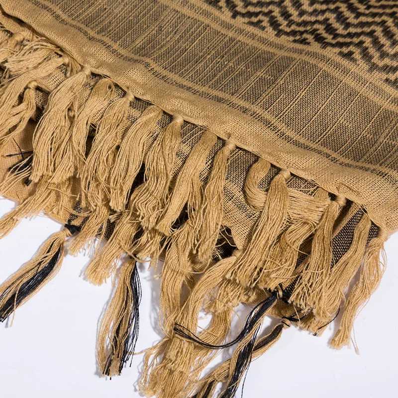 Outdoor Windproof Shemagh Scarf Turban Scarf Warm Cold-proof Tactical Arab Square Scarf