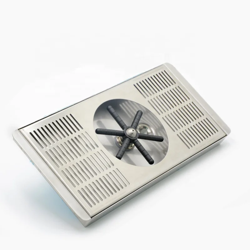 Glass cleaning rinser aluminium drip tray custom beer drip tray