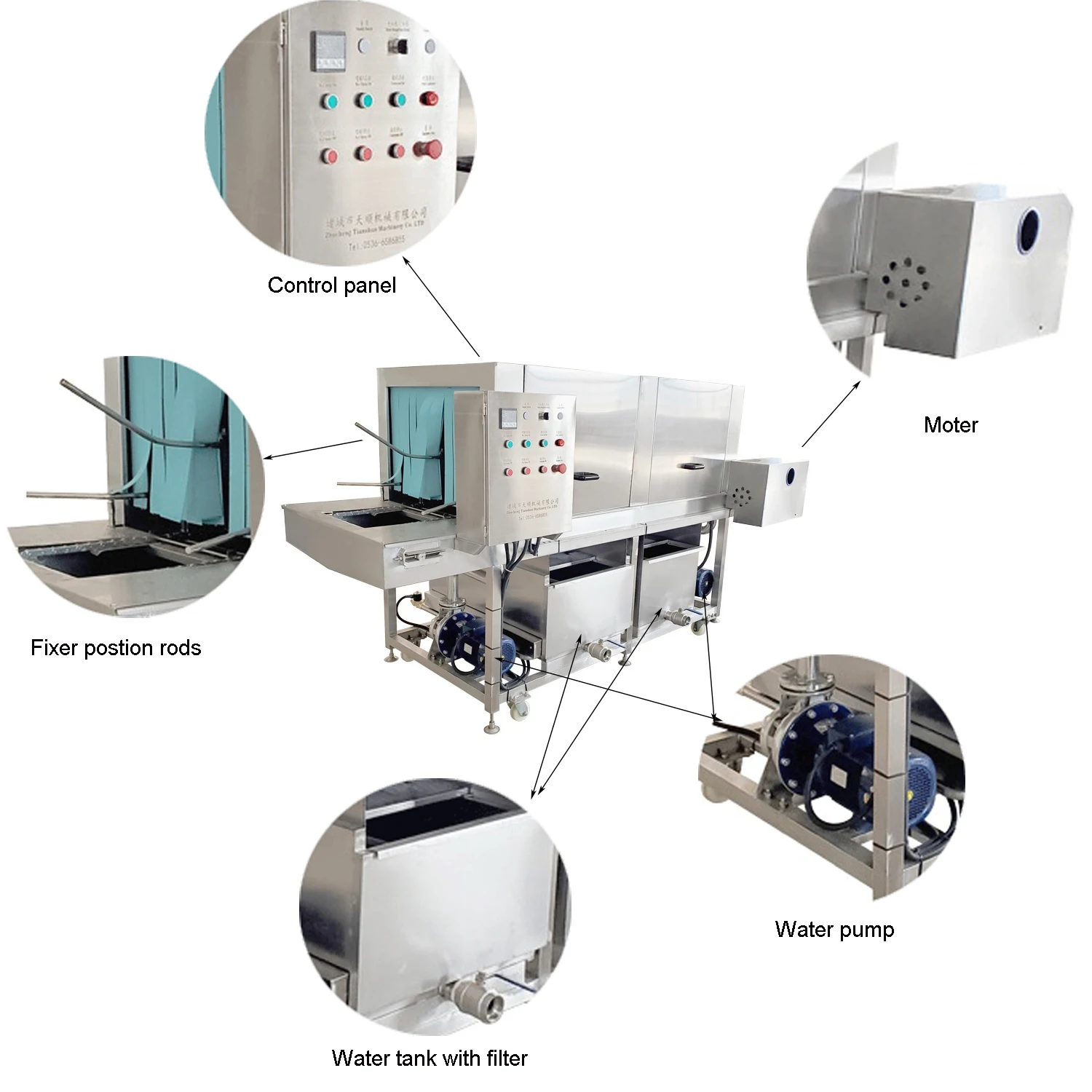 High Spray Washing Cleaning Machines Plastic Turnover Basket Trays Box Washing Machine Egg Tray Crate Washer Tunnel