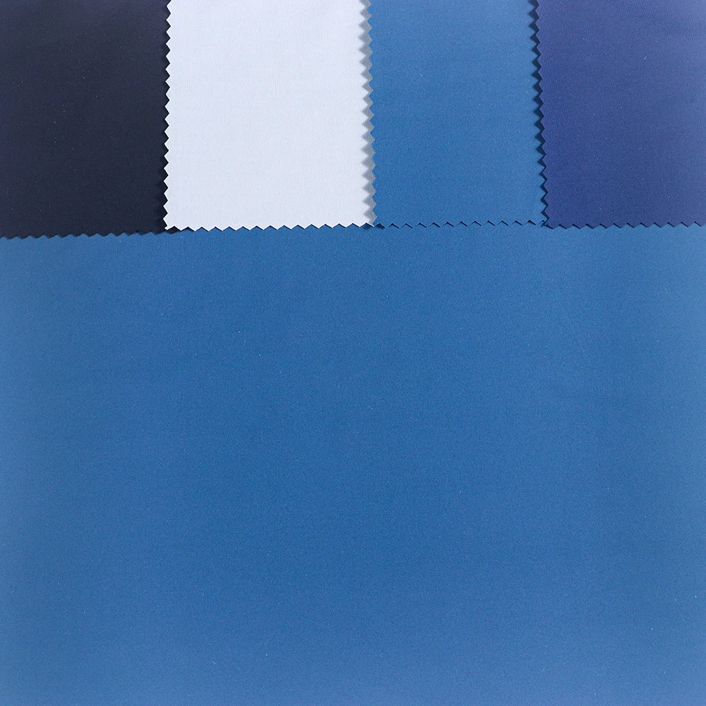 High Quality Solid Fabric 82% polyester 18% Spandex Material Knitted Interlock Fabric For Yoga Wear