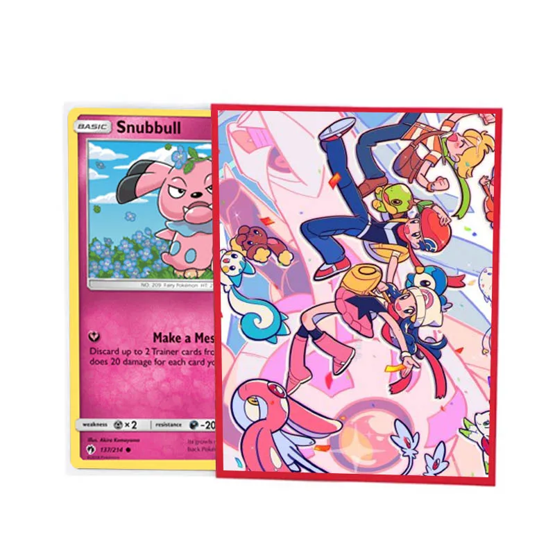 Матовая задняя Глянцевая передняя голографическая картинка аниме карточные рукава изготовленные на заказ для торговых карт размера Mtg