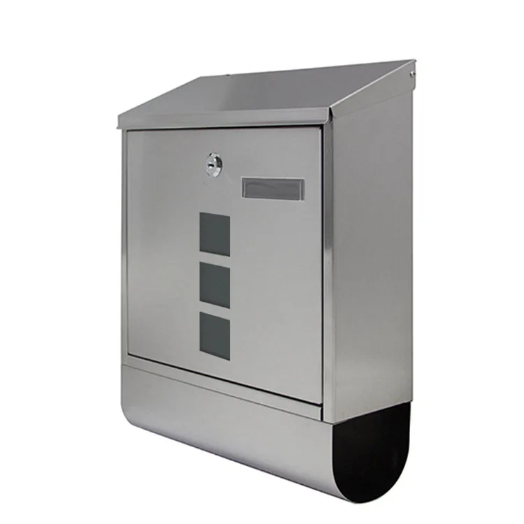 
High Quality Mail Box Outdoor Mailbox Stainless Steel Modern Metal Mail Box Outdoor 