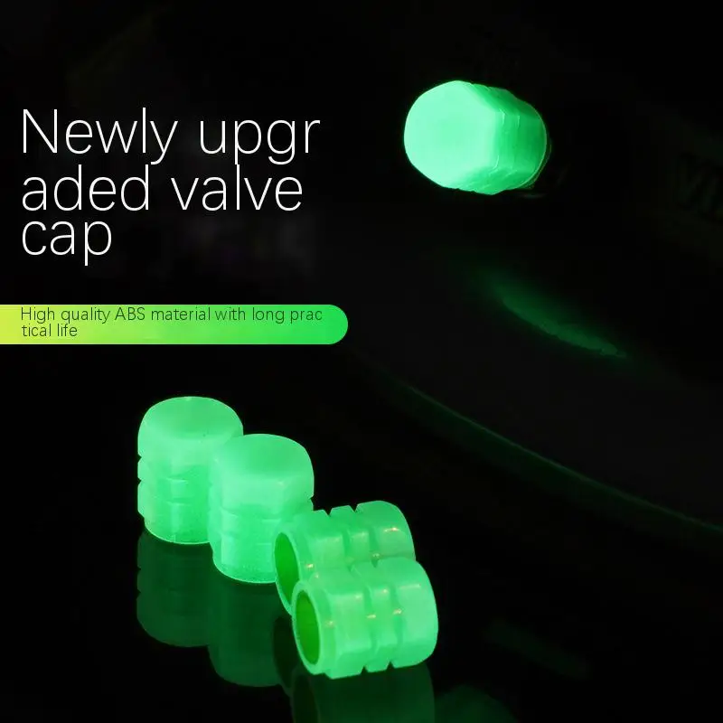Luminous tire air valve cap automobile valve cap Motorcycle truck vacuum tire air nozzle luminous valve core cover