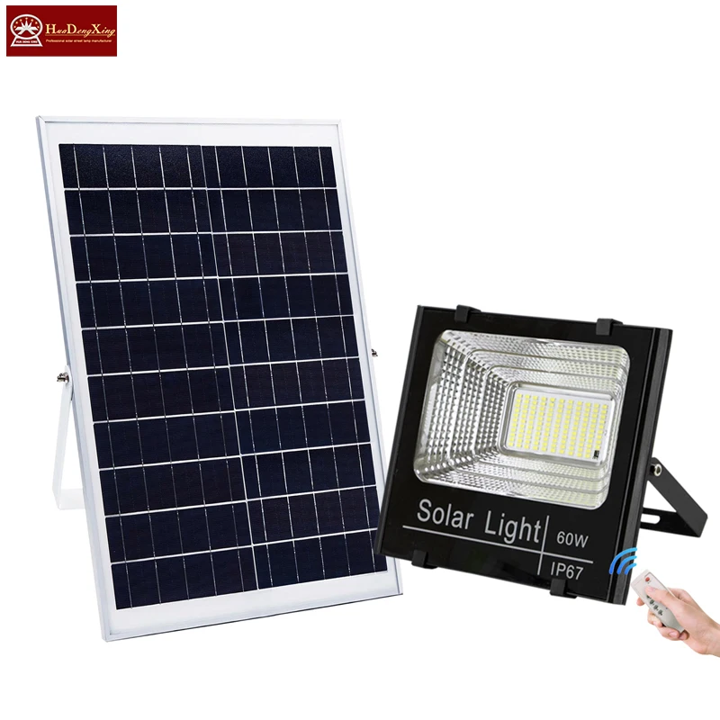 Wholesale 100W LED Solar Flood Lights Waterproof Outdoor Aluminium Sensor Monitor 25-300 Watt Solar Energy Lighting