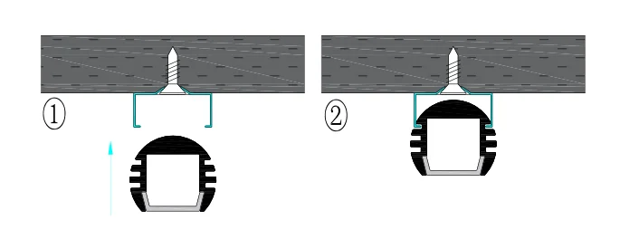 Wholesale Led Strip Enclosure Surface Mounted Circle Led Aluminium Extrusion With Diffuser Cover Led Channel Lighting