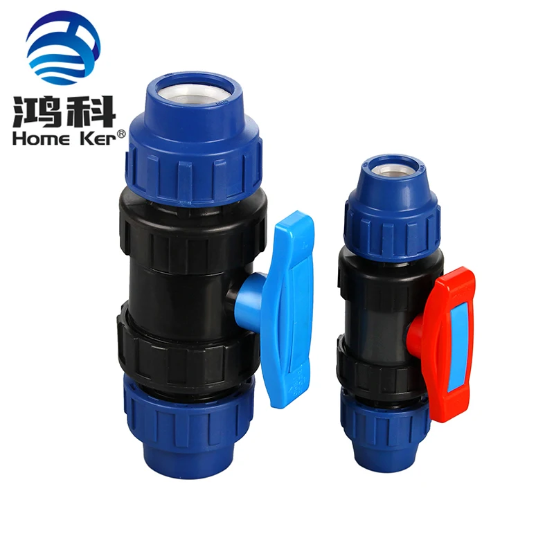 China High Quality With Nice Price Plastic PVC Compact Two Pieces Ball Valve Pvc Ball Valve