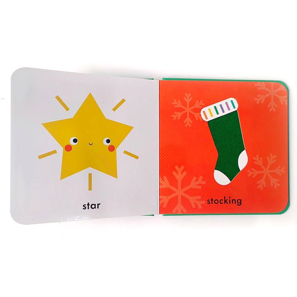 customized children books printing happy christmas story hardcover books for kids full color board best gifts for babies