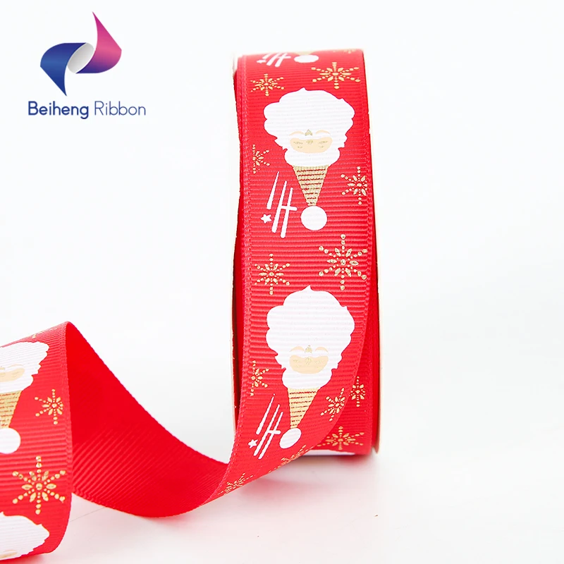 Wholesale Screen Ink Printing Grosgrain Zebra Ribbon for Festival Crafts