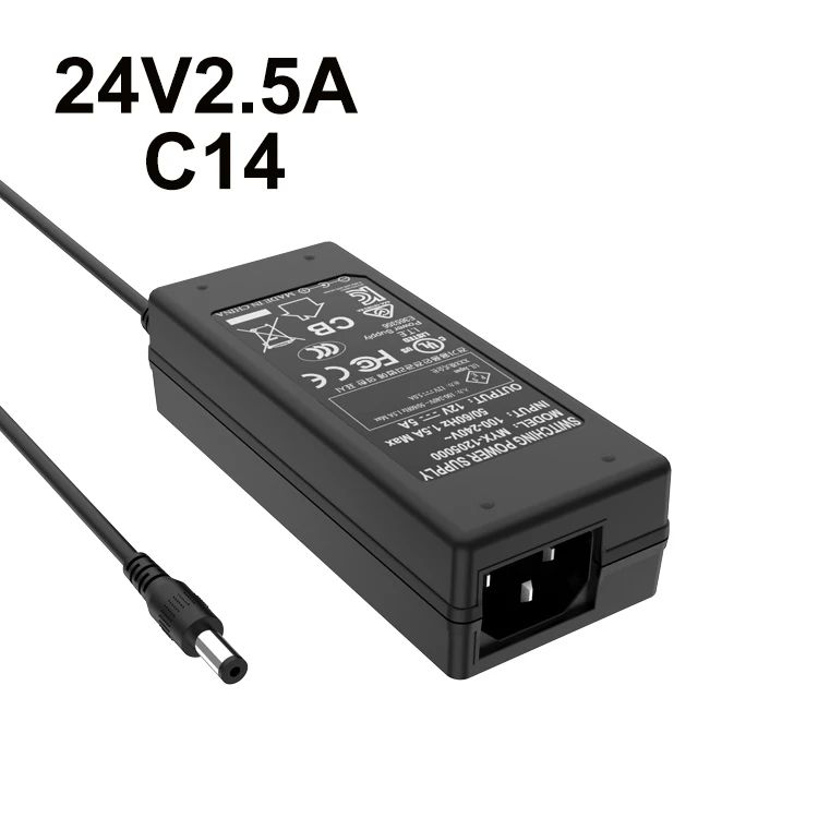 24v 2.5a desktop dc 12v 5a 15 volt 4 amp power supply adapter