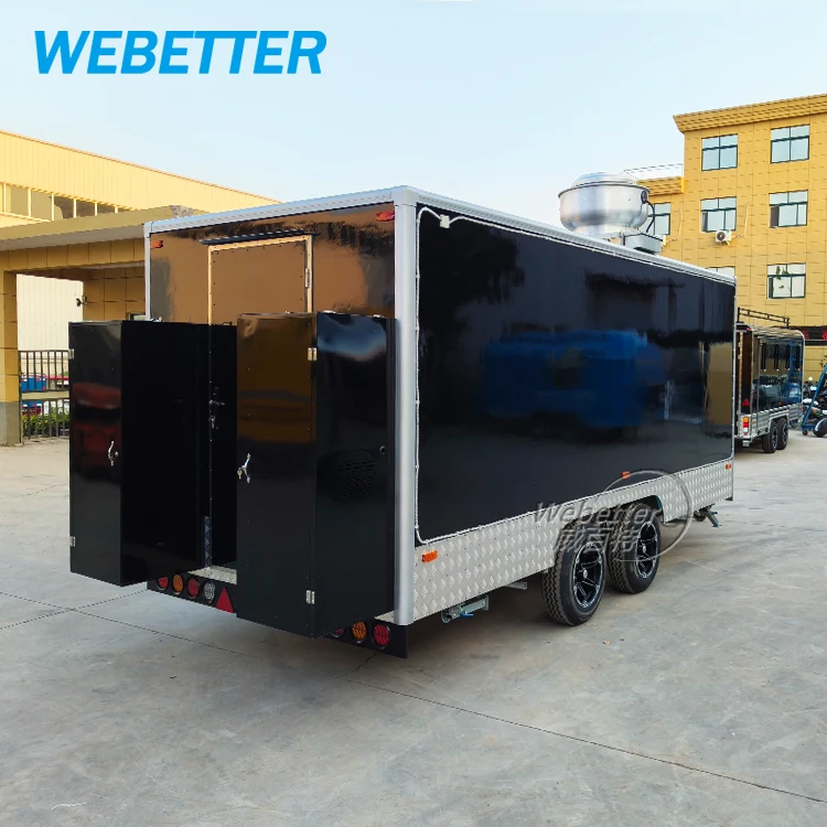 WEBETTER Custom Dining Trucks Hotdog Cart Food Truck Street Sandwich Concession Food Trailer Ice Cream Catering Truck Trailer