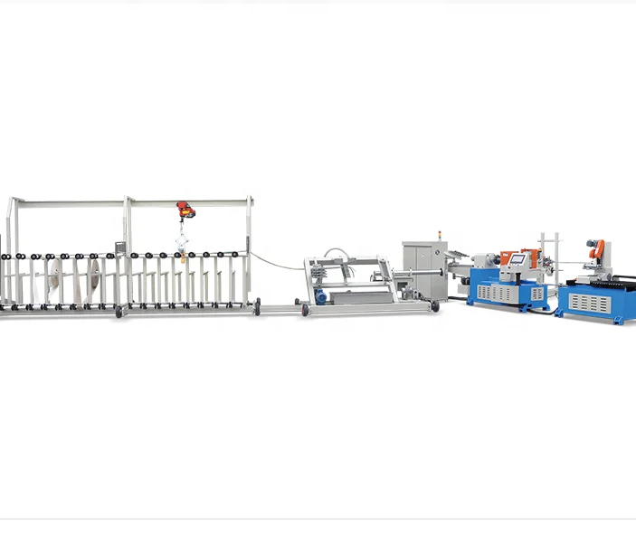 High speed two heads automatic spiral winding paper tube machine for paper product making