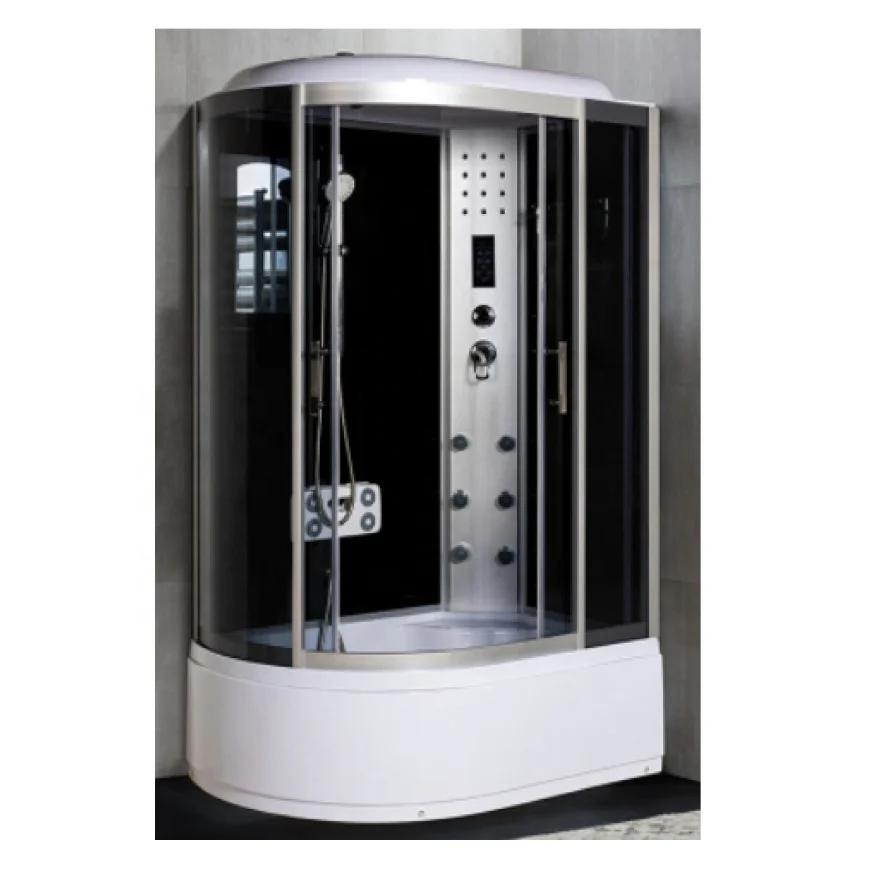 Aokeliya cheap steam whirlpools shower room steam bath with glass shelf