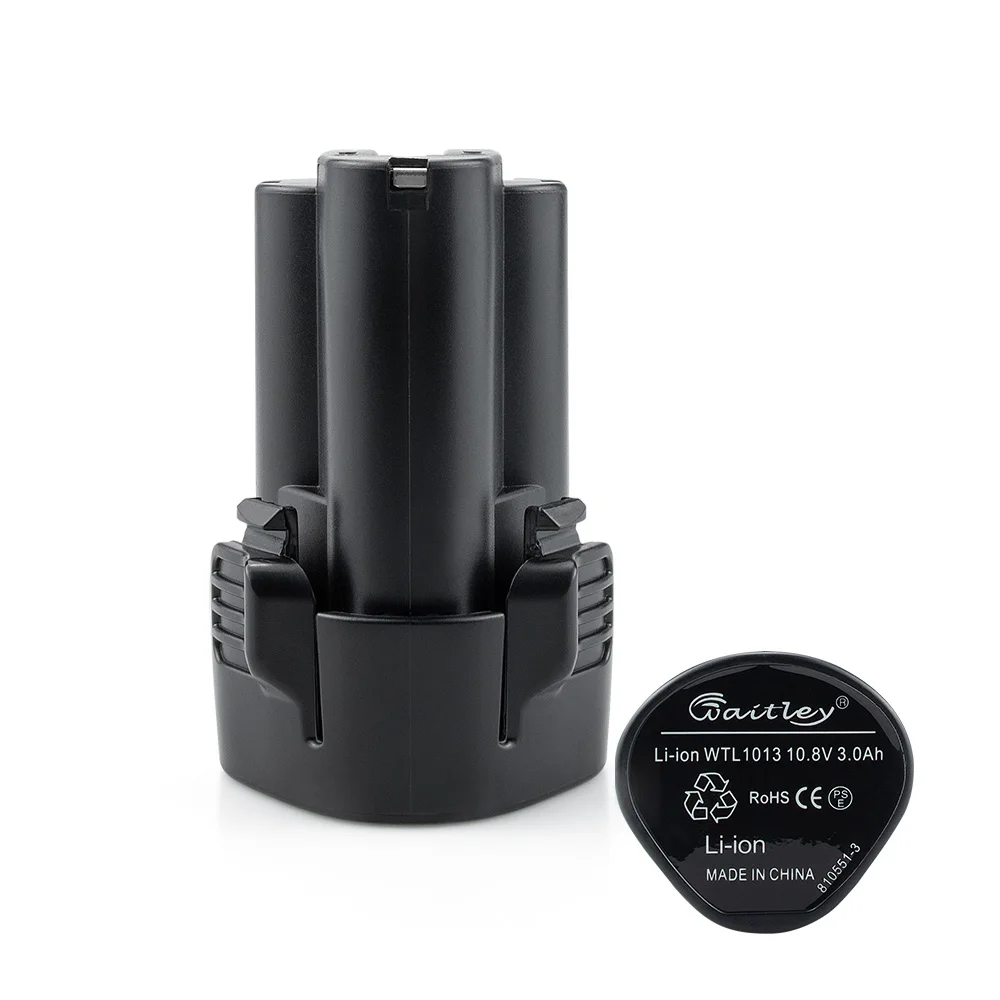 Waitley 10.8V 3000mAh Power Tool Rechargeable Battery for Makita 10.8V 12V 3.0Ah BL1013 BL1014 LCT204 DF330D TD090D Replacement
