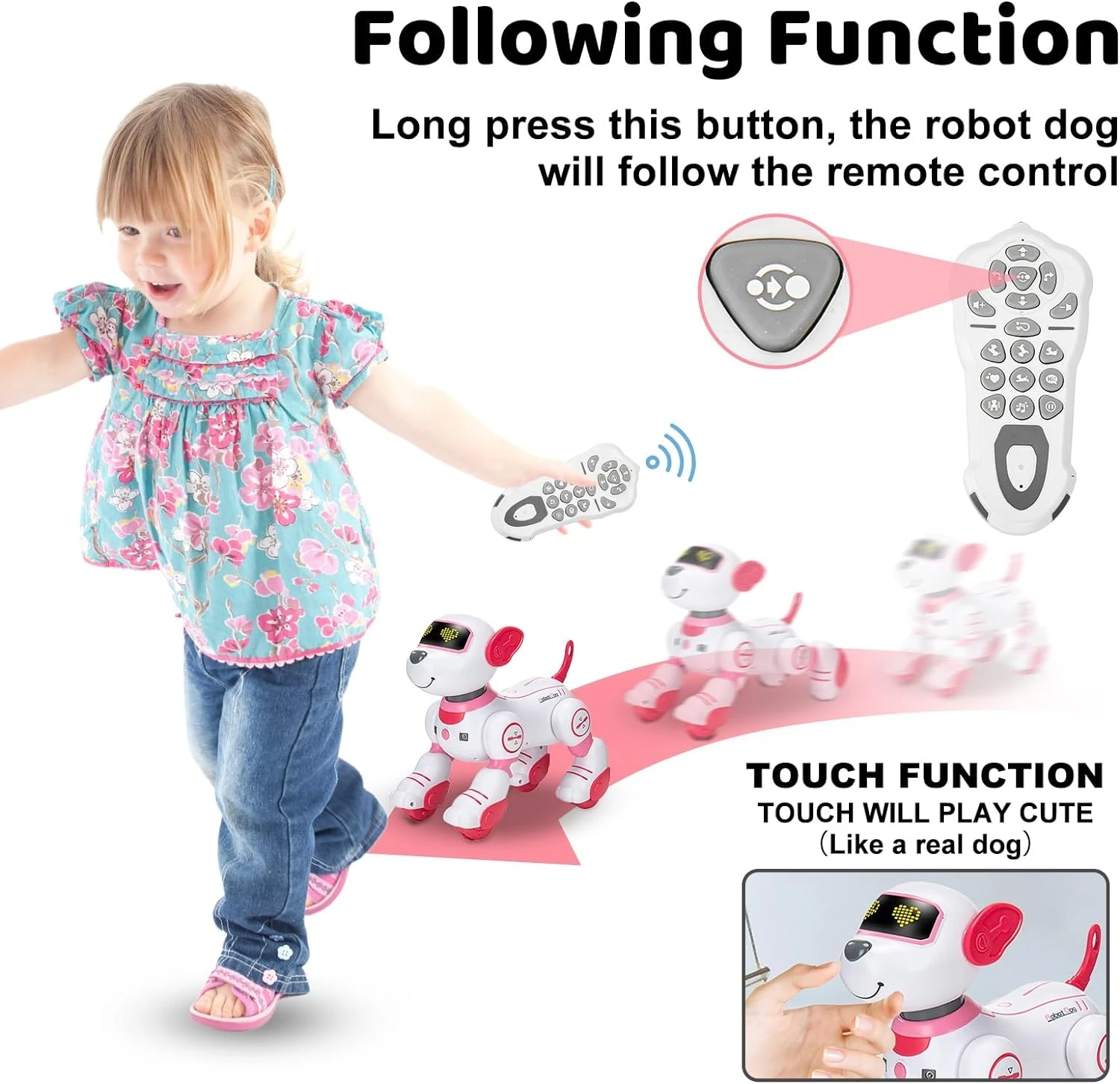 educational toys for kids 2024 electric dancing musical toy cartoon robot dog remote control electronic pets dog robot