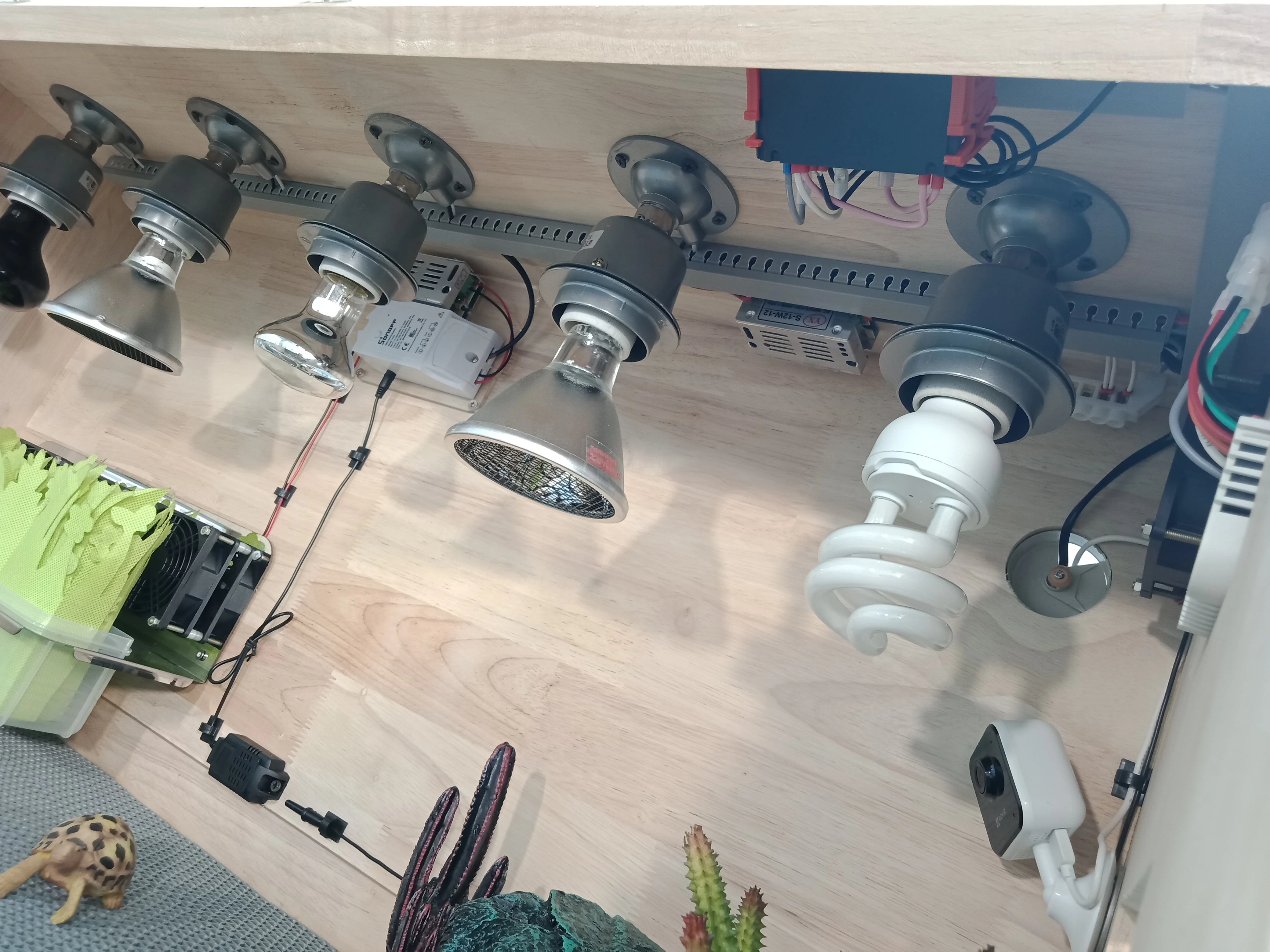 100*55*55cm solid wood intelligent dual temperature and humidity control oak cage for pet reptile live smart reptile product