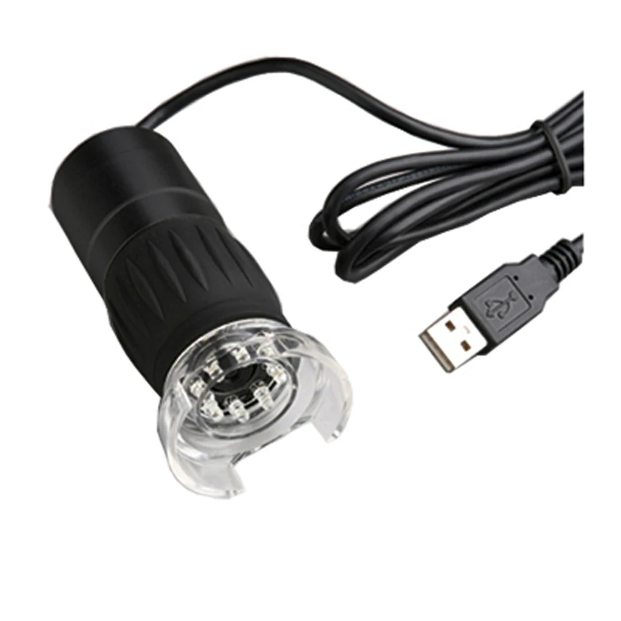2.0mp 600X 8LED ring light patent design RoHS proved portable USB digital microscope
