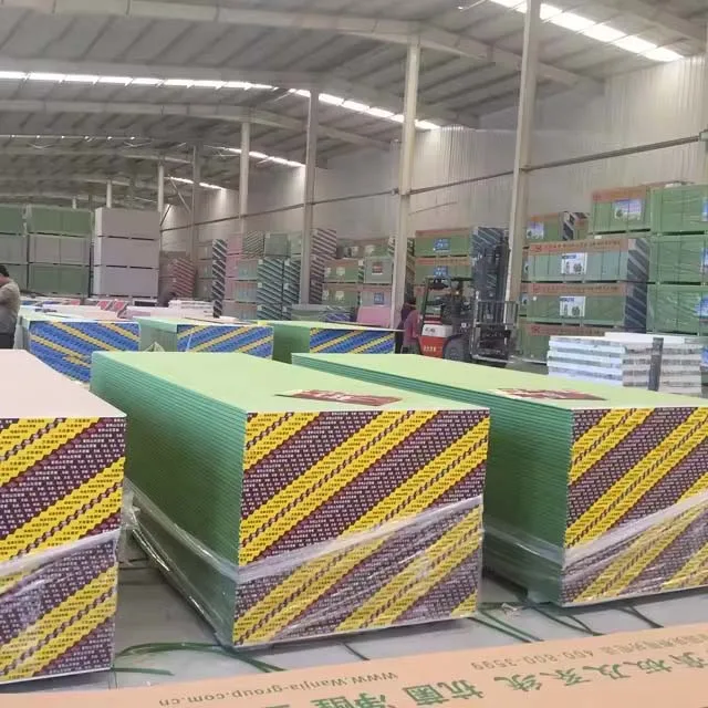 Finishing Material Gypsum Board 12mm Water Resistant Gypsum Board Cheap Drywall Panels
