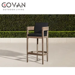 New Arrival Outdoor Furniture Garden Patio Leisure Solid Teak Wood Barstool