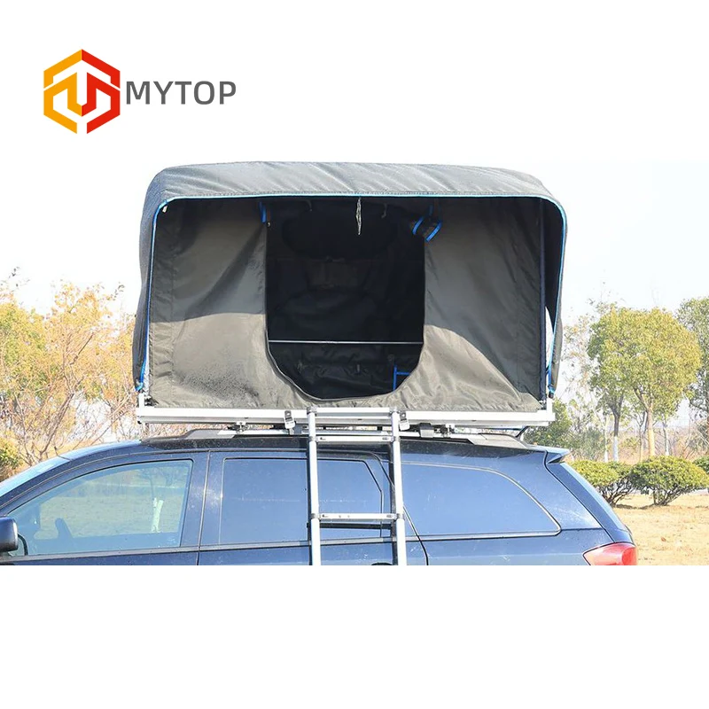 2 Person Outdoor Camper Soft Fiberglass Shell Truck Car Pvc Cover Roof Top Tent
