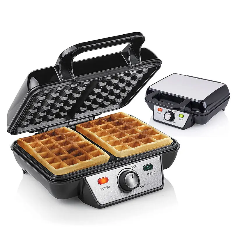 Waffle Iron Toastie Sandwich Maker Electrical Waffle Machine 2 slice Electric Belgian Waffle Maker with Temperature Control
