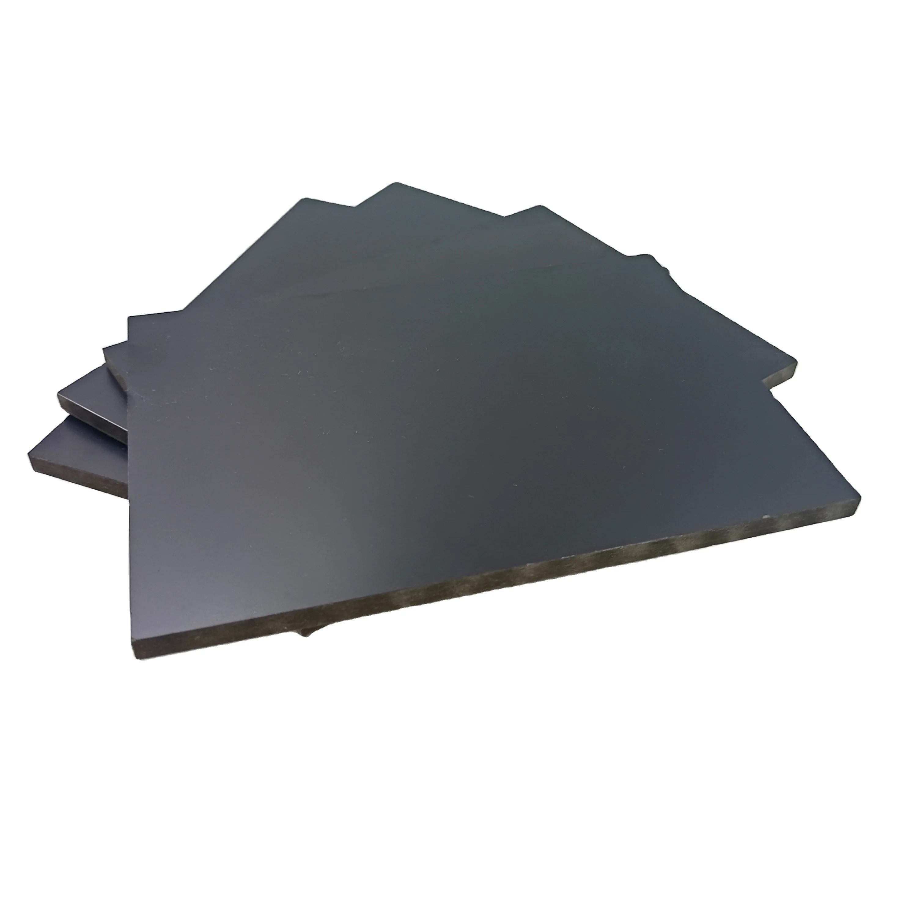 JIS to Japan Market MDF 18mm  Wood-Based Panel Black Melamine Carboncrystal Board Fiberboard for Wall Protection Factory Supply