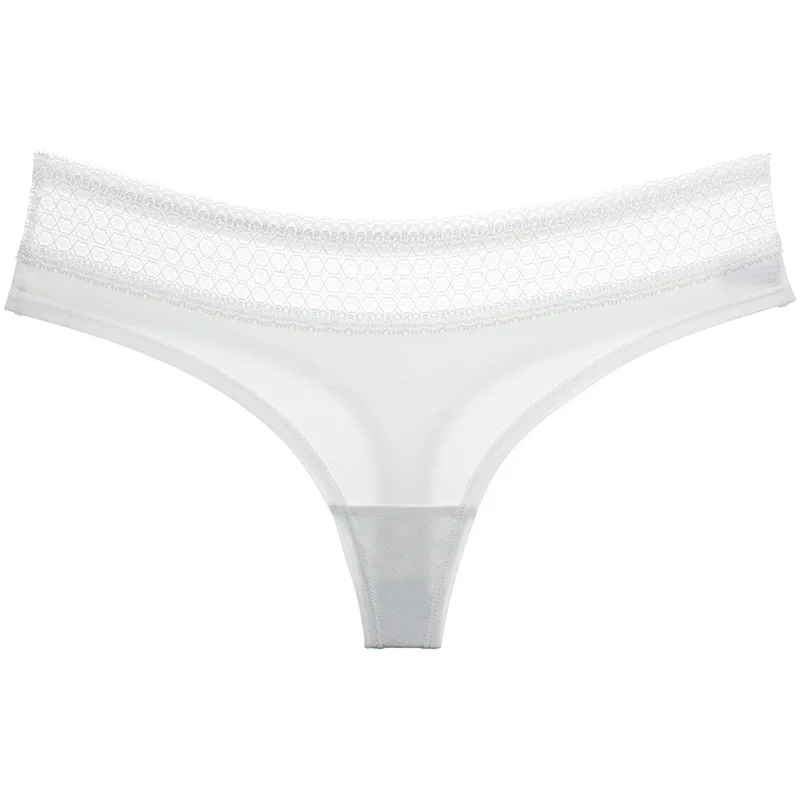 female women transparent cotton sexy panty thong