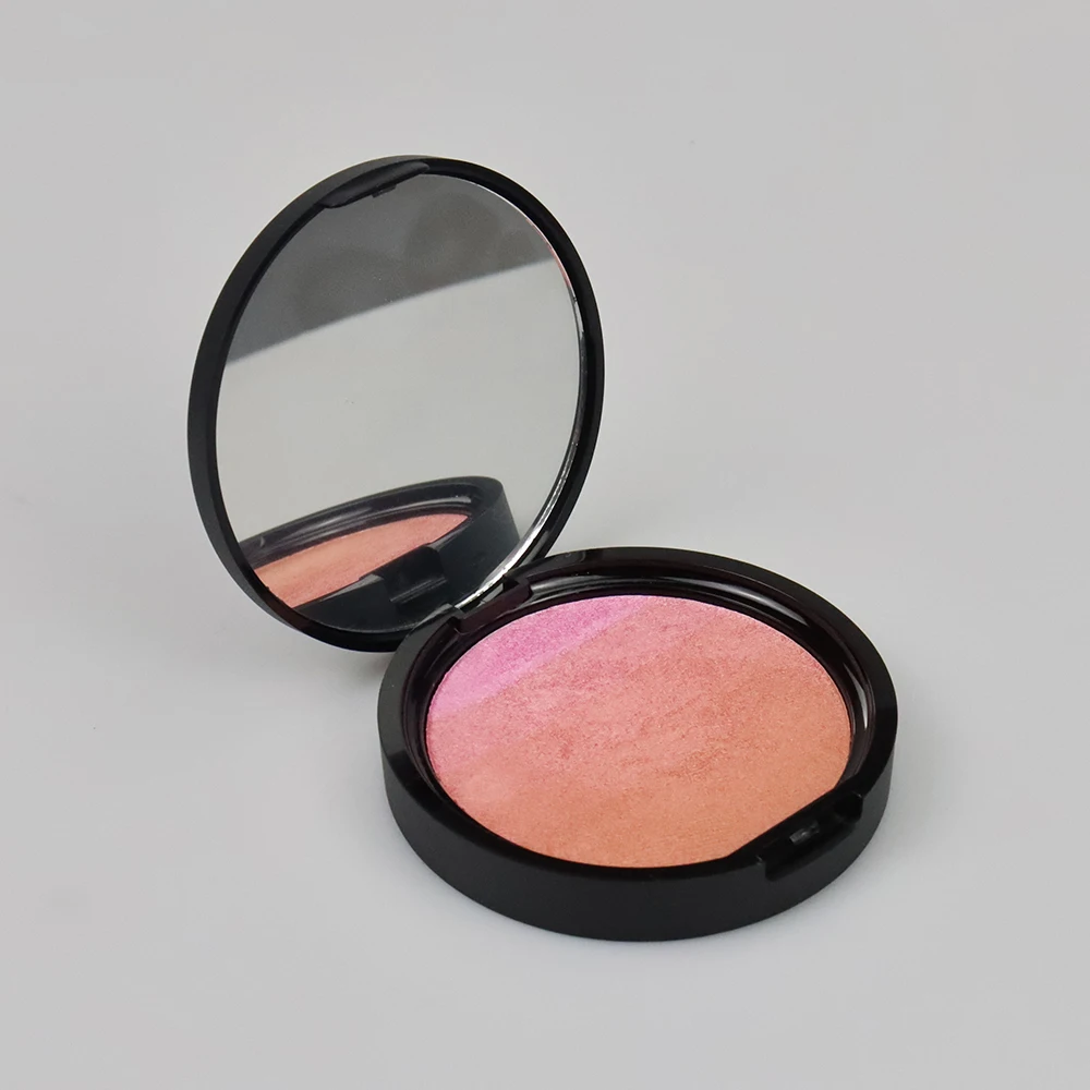 High Quality Good Pigment blush gradient color baked blush highlighter blush shimmer bronzer oem