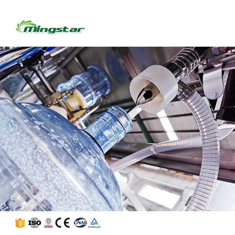 Automated 18 19 20 l Liter Barrel 5 Gallon Mineral Water Filling Line For Water Plant Machinery