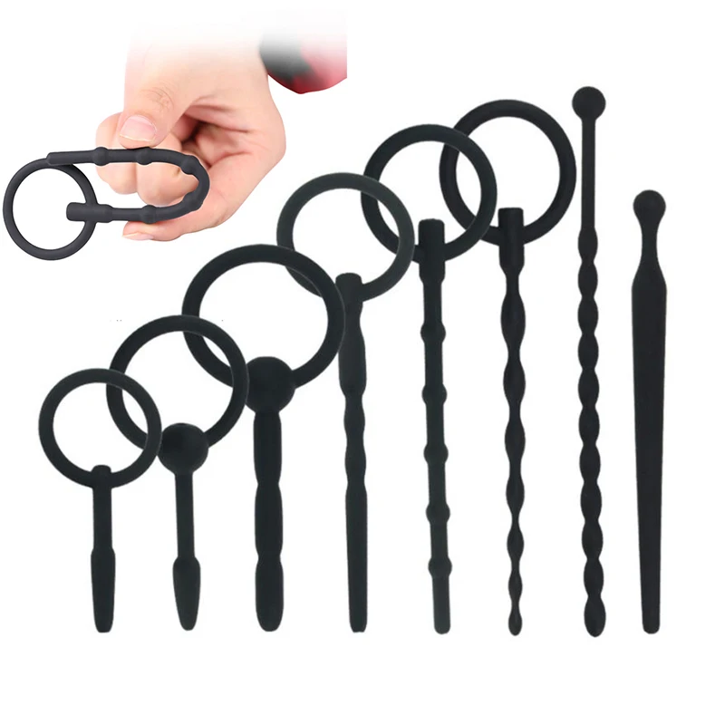Silicone Urethra Catheter Male Penis Plug Sounding Tube Urethral Stretcher Urethral Sound Dilator Adult Sex Toy For Men Erotic