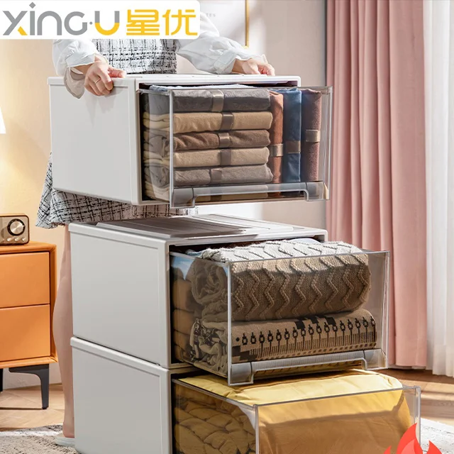 XingYou Multi-purpose Organizer Plastic Storage Drawer Cabinet Stable Strong Big Capacity Clothes Organizer