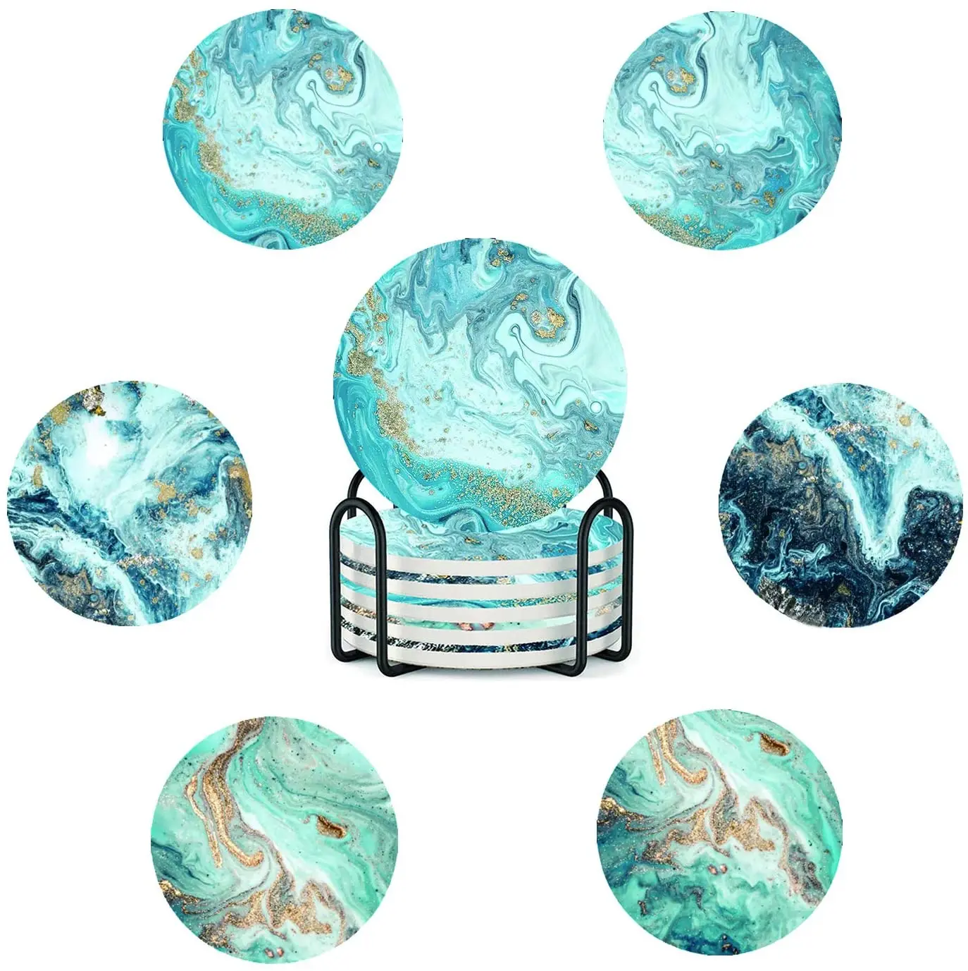 Недорогие круглые керамические подставки 4 дюйма под заказ