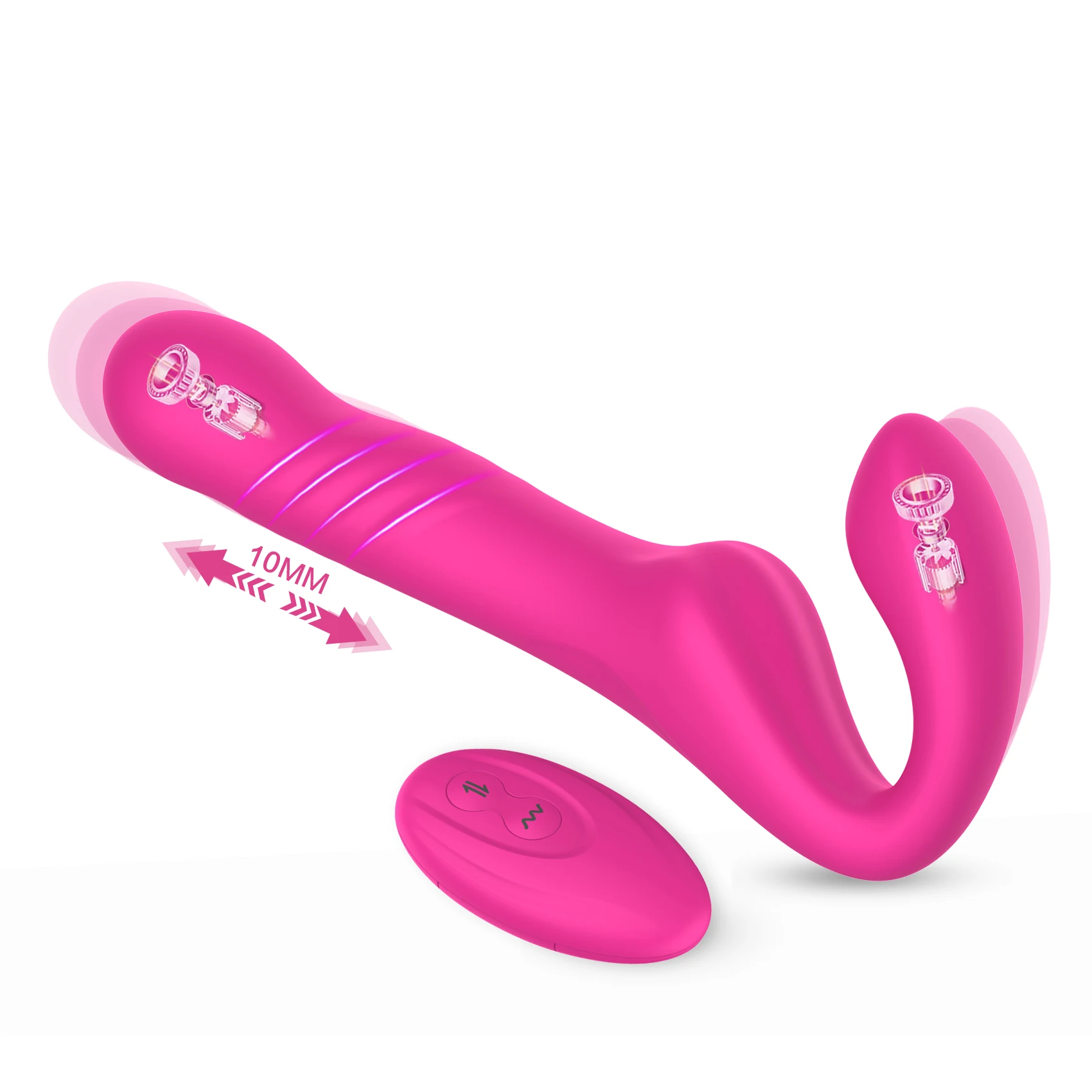 Hot Selling Sex Rose, Strap On Thrusting Dildo Enlarge Men Pump Penis,Sex Toy For Couples
