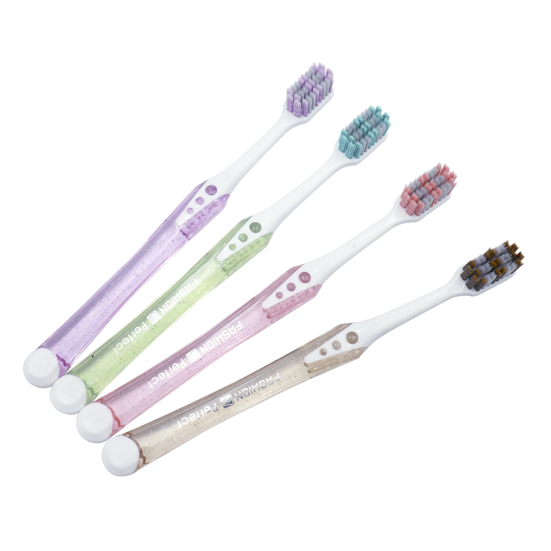 Travel portable soft bristle personalized custom packaging plastic toothbrush no.108