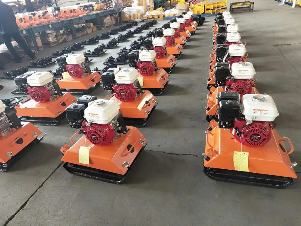 Hand Held Gasoline Engine Powered Sand Gravel Asphalt Road Soil Compactor Machine Vibrating Plate Compactor
