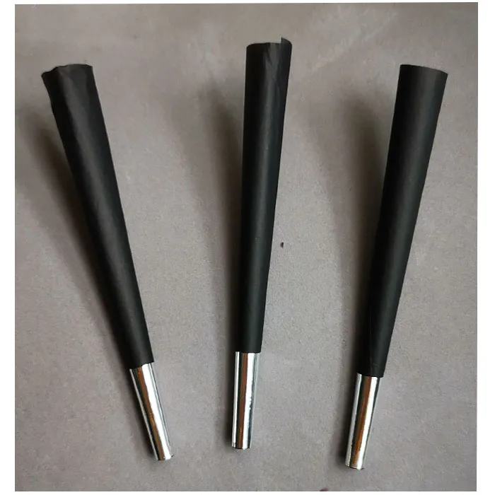 
king size black rolling paper cones with gold tip 