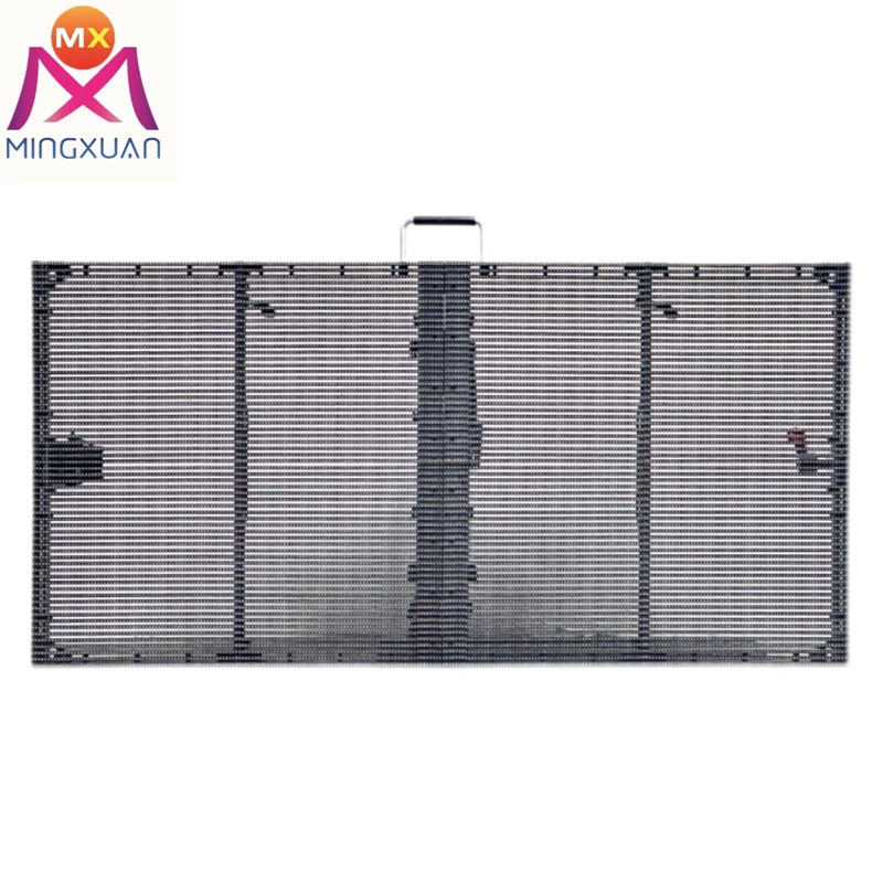 Светодиодный открытый гриль экран Полноцветный P3.91-7.82 дисплей прозрачный