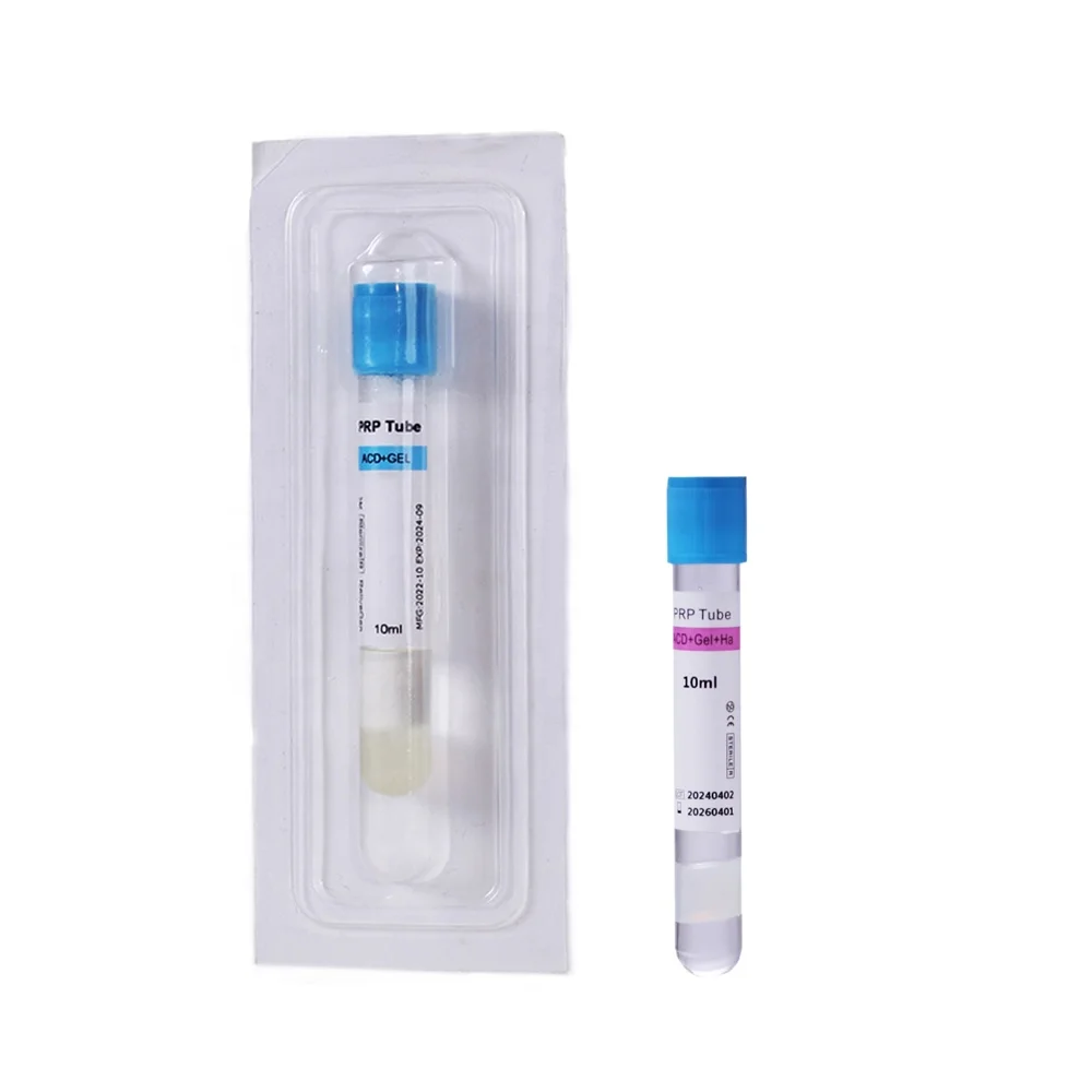 Medical Disposable tube Non-Additive glass Vacuum Blood Collection Prp Tube prp kit prp centrifuge for Orthopedics