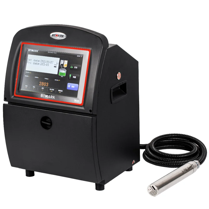 BTMARK Food Beverage Cosmetics printing bar code label printer New CIJ printer for industrial coding machine