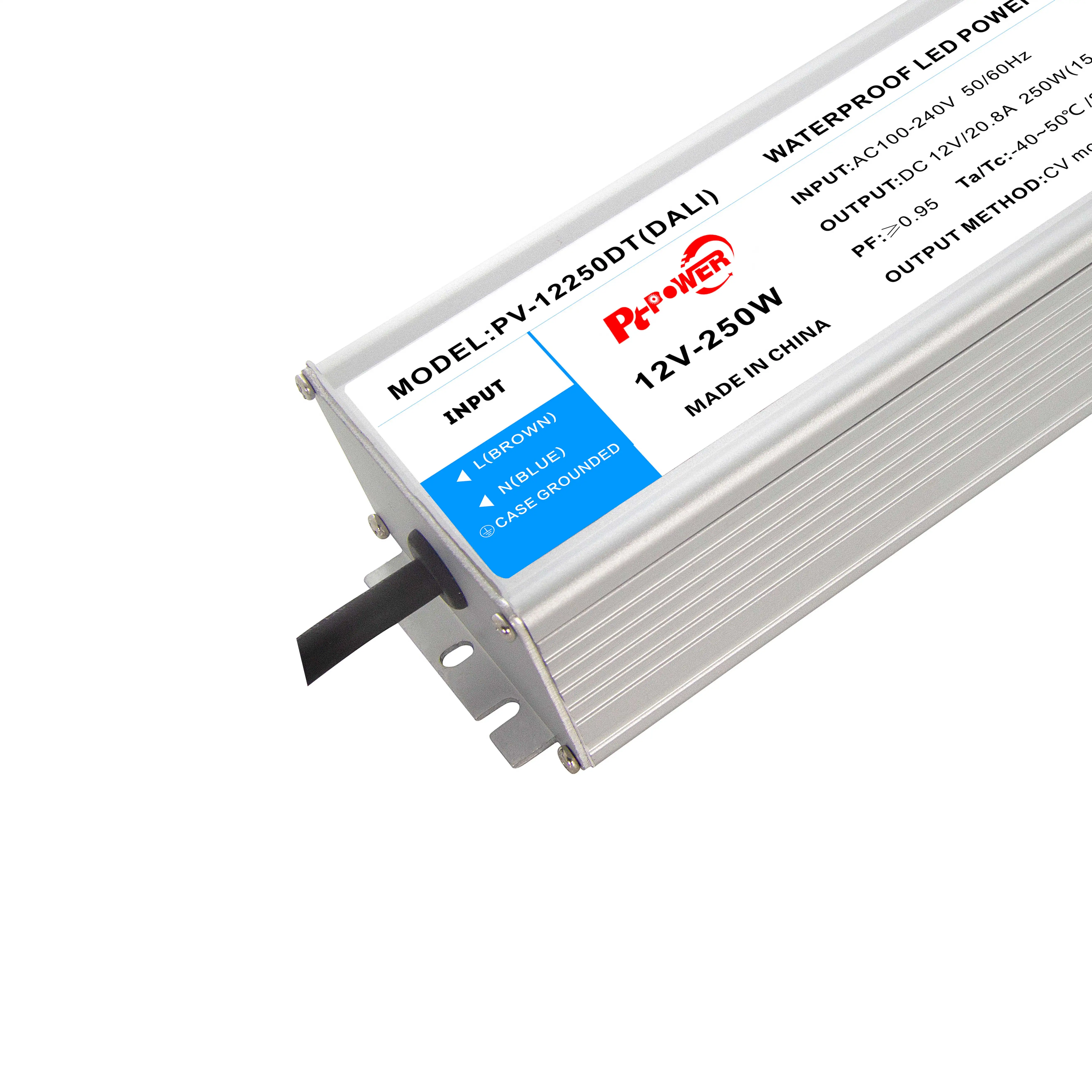 Светодиодный драйвер DALI 12 В 24 в 150 Вт 200 Вт 250 Вт 300 Вт Светодиодный источник питания с постоянным напряжением IP67 уличный переключатель питания 0-10 В с регулируемой яркостью