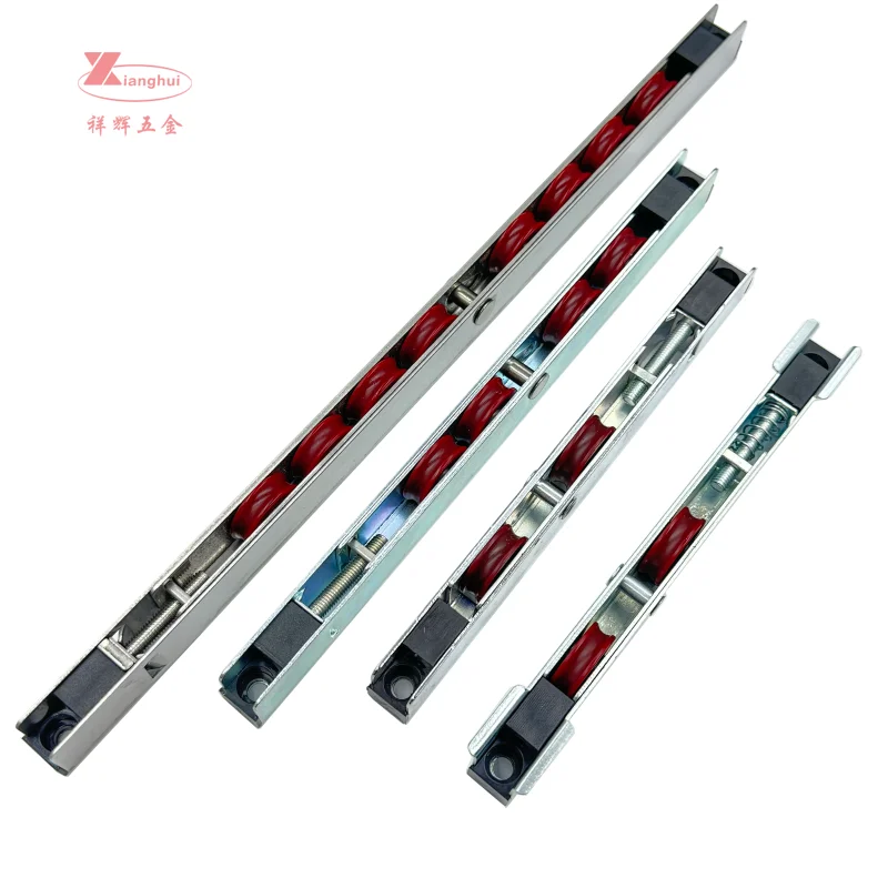Adjustable  Door  Roller with Zinc Plating Frame and Nylon Wheels Self Stretching Pulley  Accessories Manufacturer Factory Price