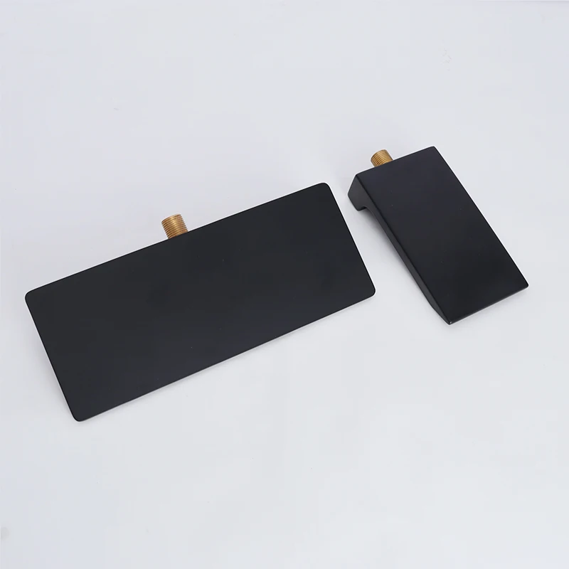 Hot Cold Waterfall Cascade Brass Mixer Tap Single Handle Brushed One Handle Brass Wash Basin Faucet for Bathroom Sink