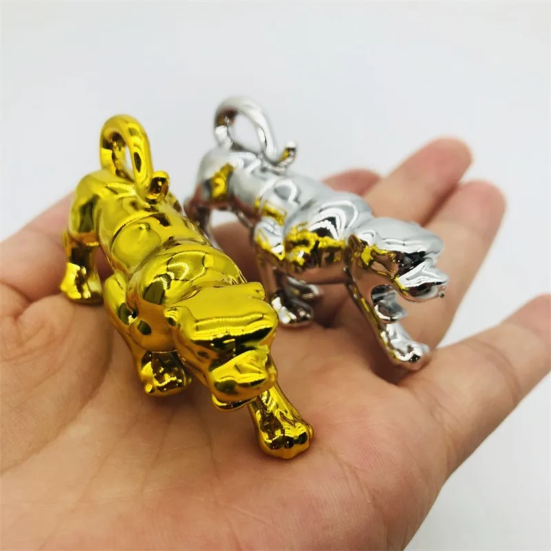Golden Silver Animal Leopard Shape Pill Capsule Toy Container Packaging For Rhino 7 Pills empty capsule shell