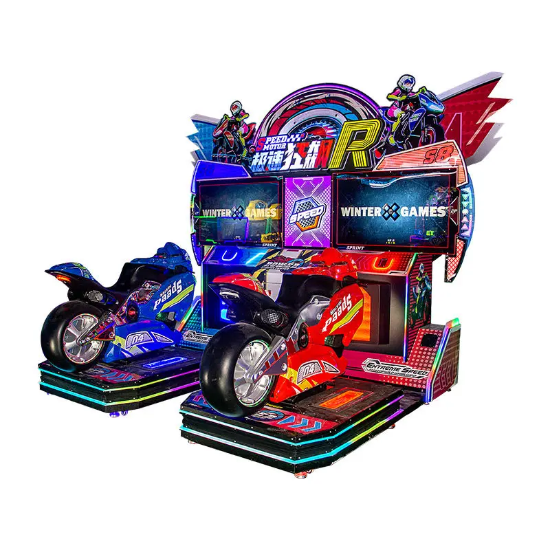 2024  car race game machines two player video Arcade Motor Racing Game Machine Motorcycle Driving Simulator For Amusement Park