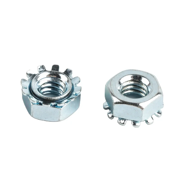 Factory stock carbon steel ANSI ASME standard K-tooth K nuts