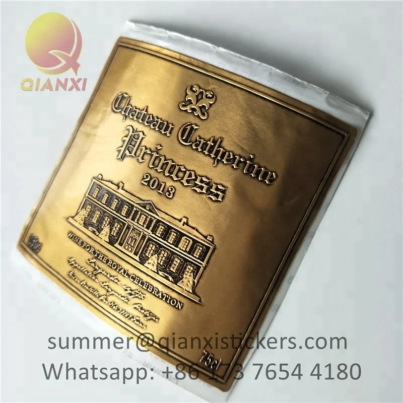 Custom  packaging sticker roll adhesive waterproof logo  sticker printing juice wine labels
